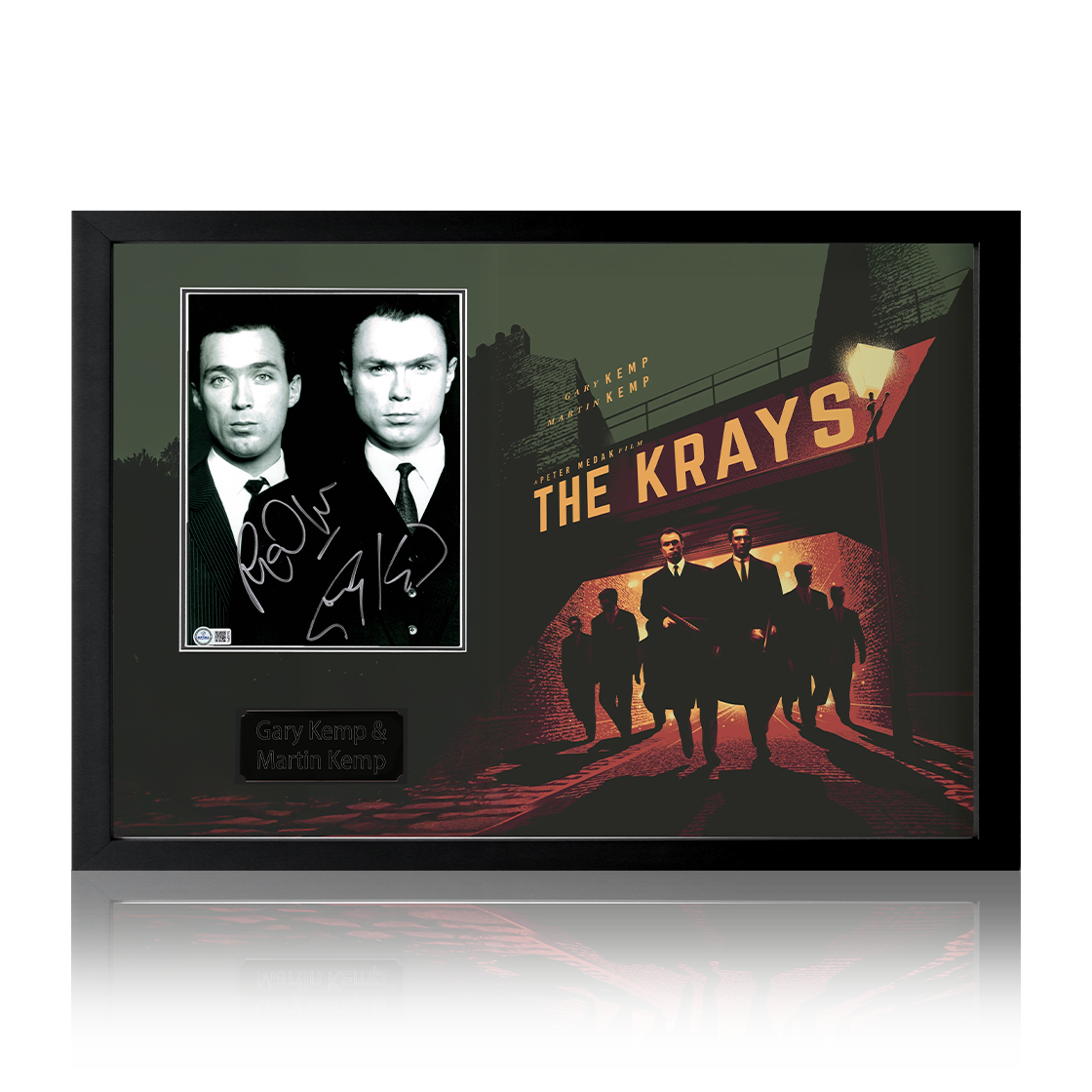 Gary Kemp & Martin Kemp Signed The Krays Image Iconic Frame (AFTAL Authentication)