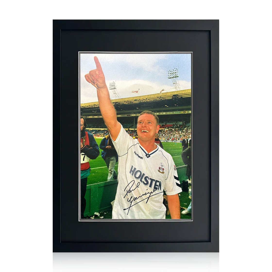 Paul Gascoigne Signed Tottenham Hotspur Image Compact Frame