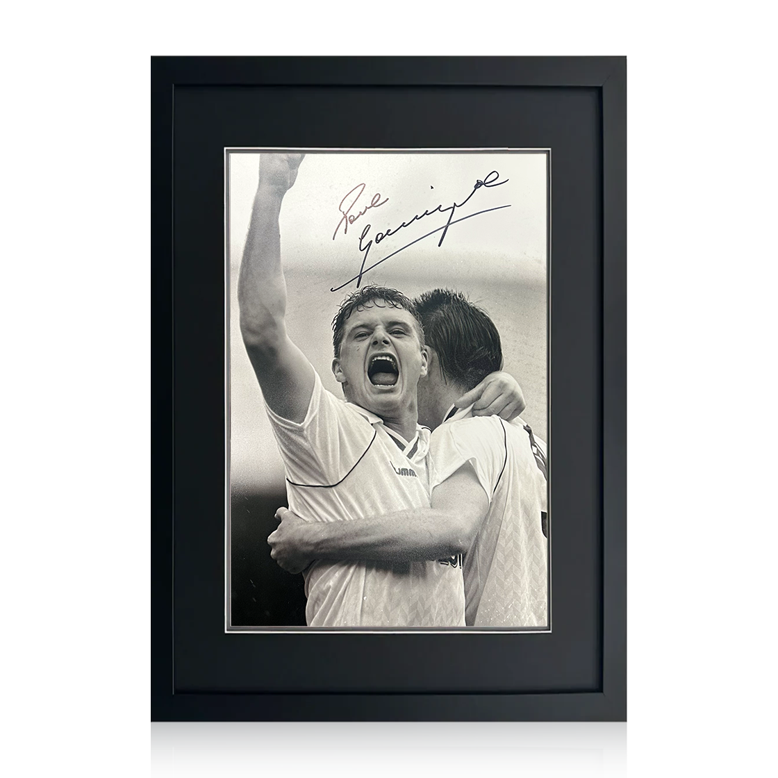 Paul Gascoigne Signed Tottenham Hotspur Image Compact Frame