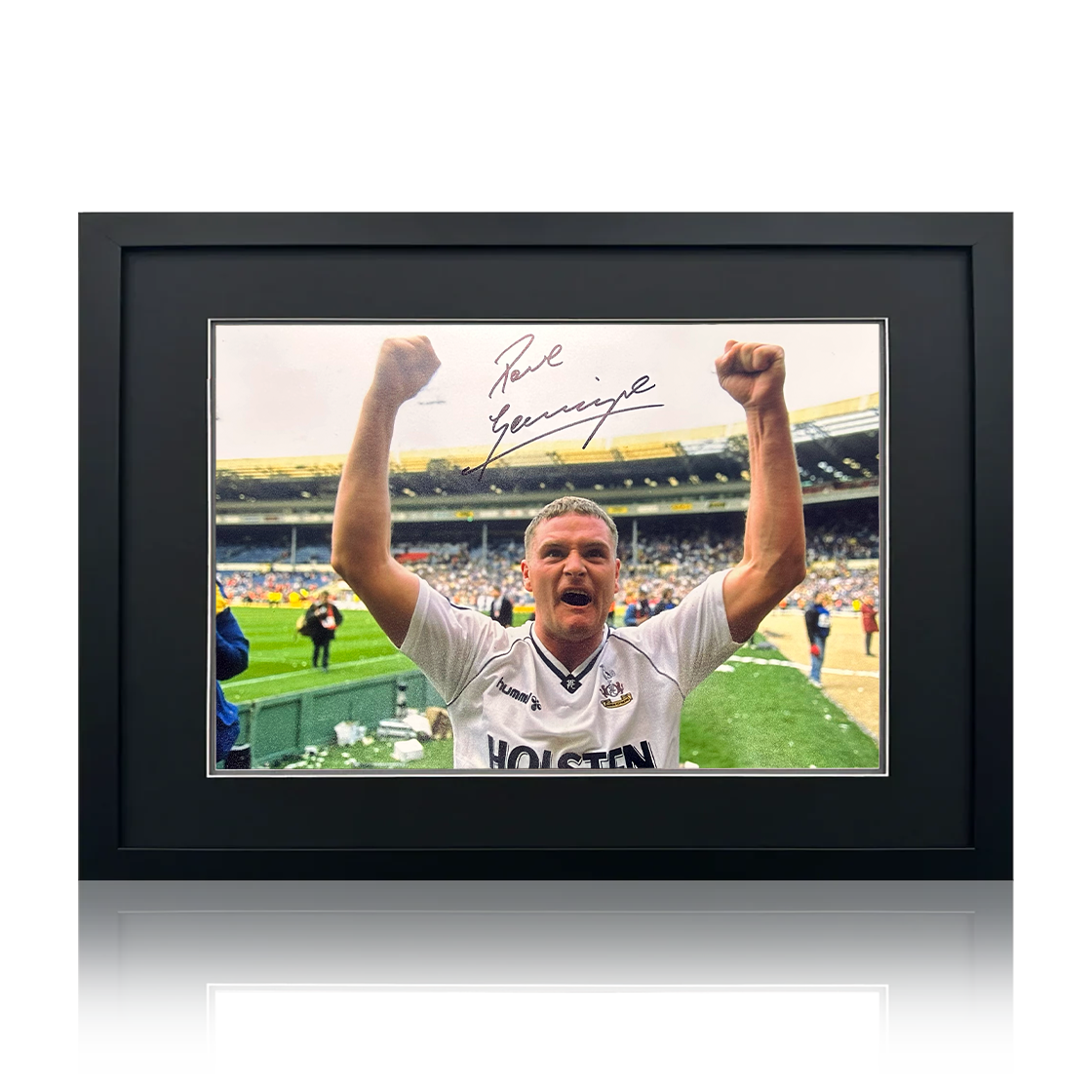 Paul Gascoigne Signed Tottenham Hotspur Image Compact Frame