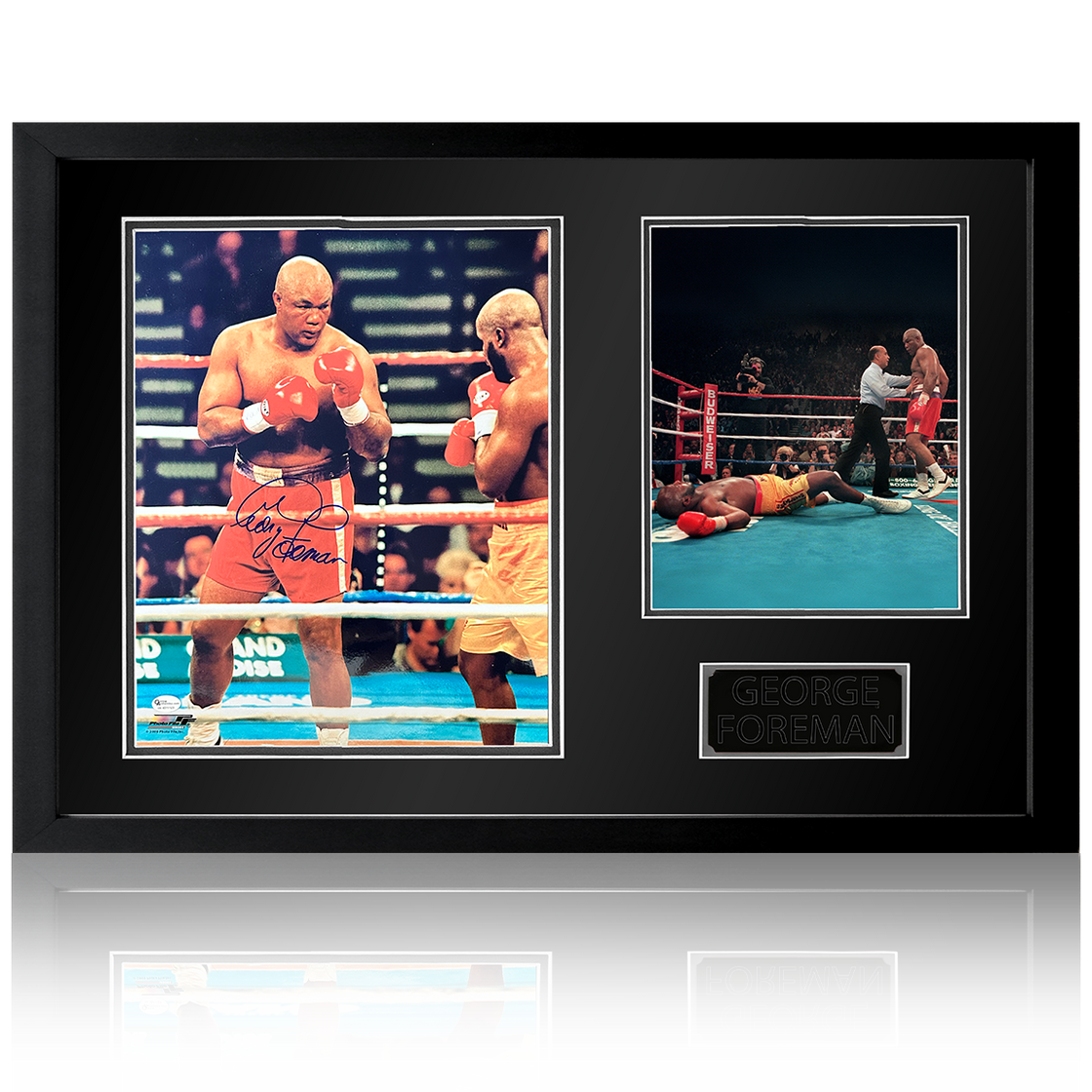 George Foreman Signed Image Iconic Frame