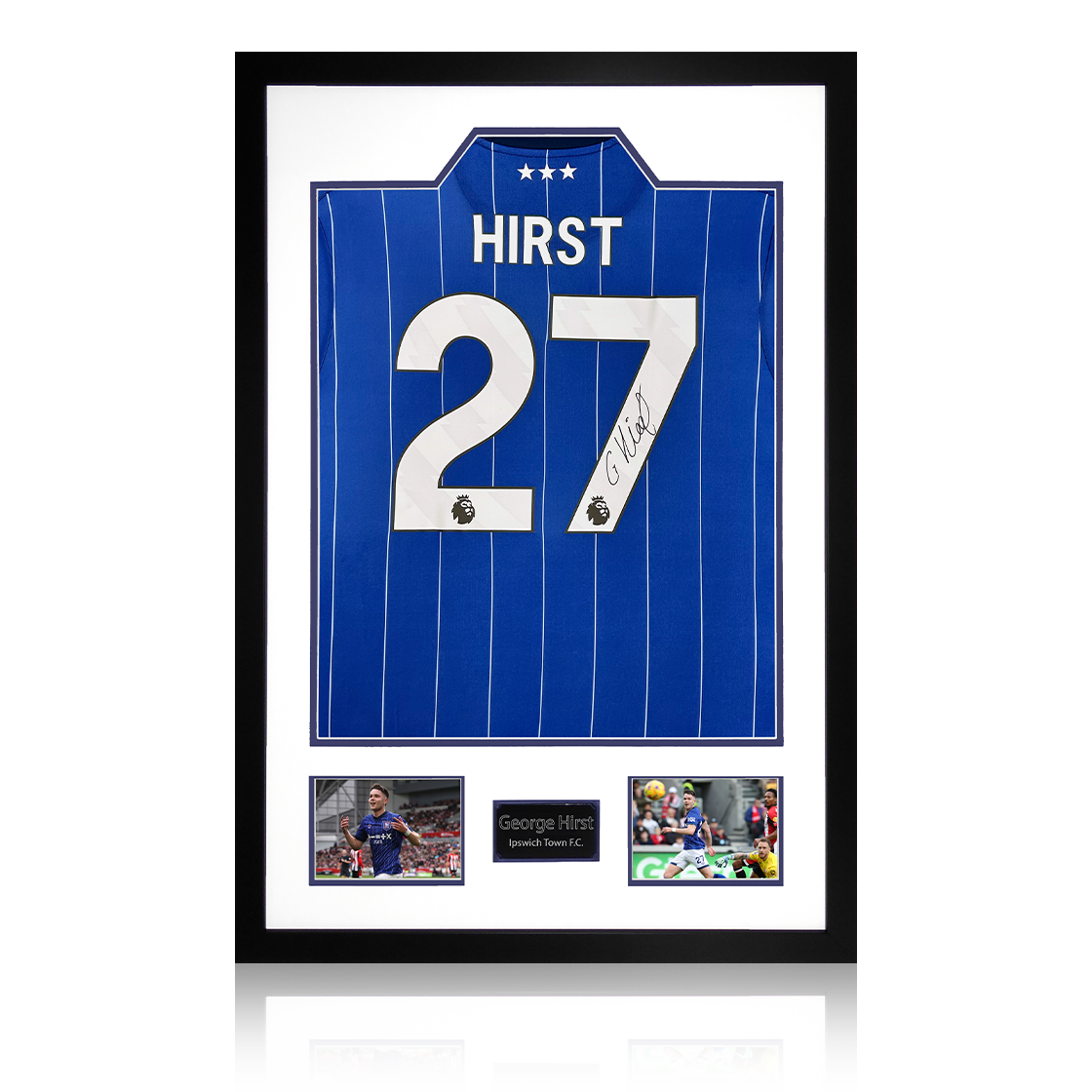 George Hirst Signed Ipswich Town 24/25 Shirt Premium Frame