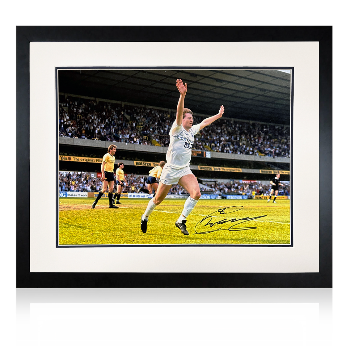 Chris Waddle Signed Tottenham Hotspur Signed Deluxe Mount Display