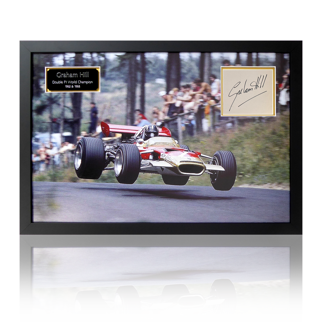 Graham Hill Double F1 World Champion Lotus Iconic Frame