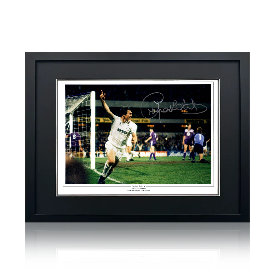 Graham Roberts Signed Tottenham Hotspur Image 1 Compact Frame