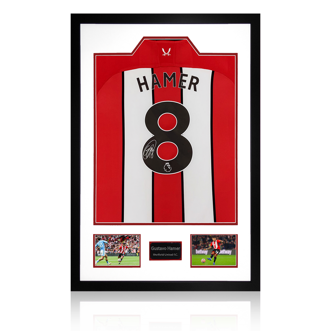 Gustavo Hamer Signed Sheffield United 23/24 Shirt Premium Frame