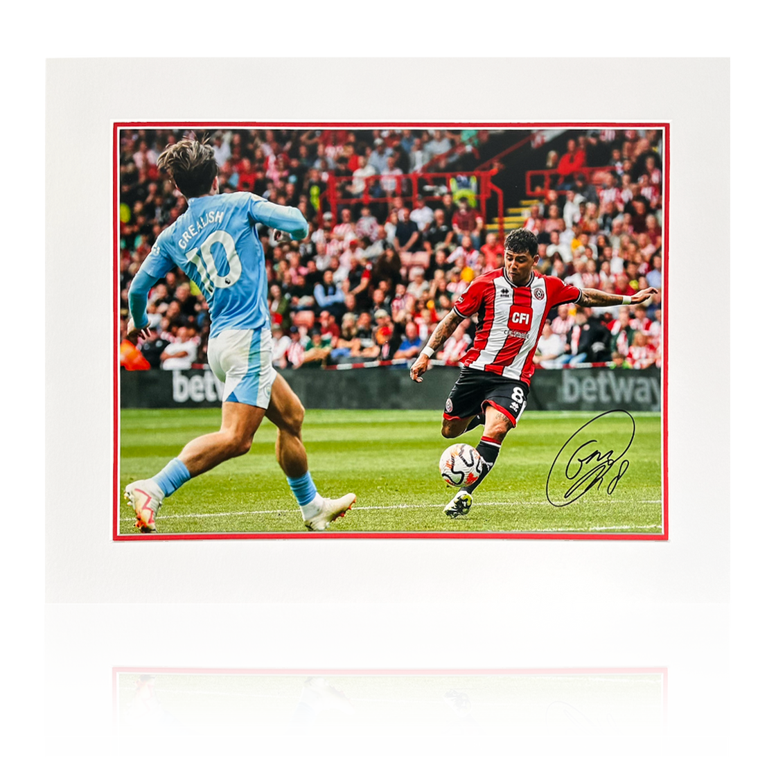 Gustavo Hamer Signed Sheffield United Mount