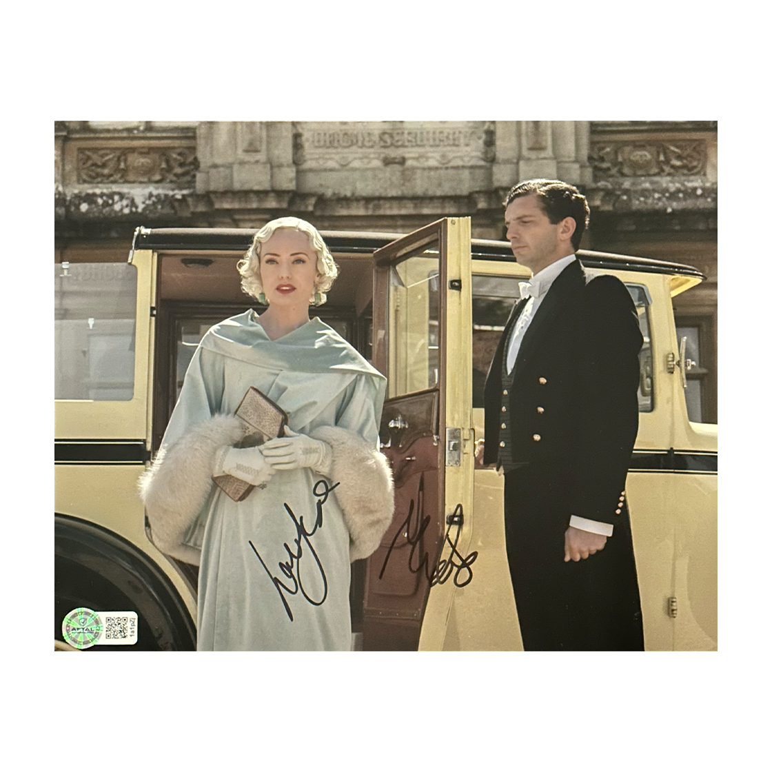 Laura Haddock and Michael Fox Signed Downton Abbey: A New Era 10x8 Image (AFTAL Authenticated)