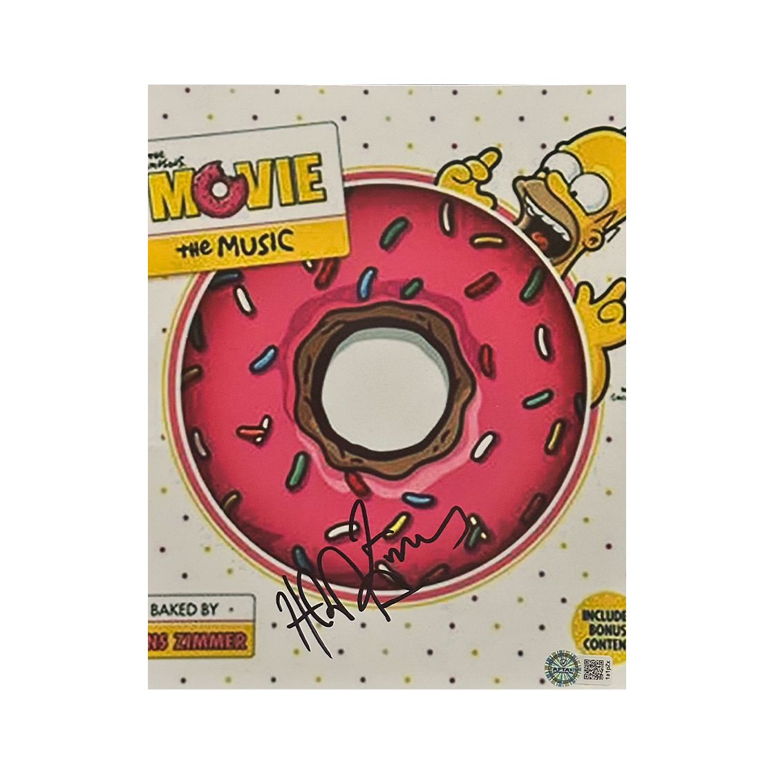 Hans Zimmer Signed The Simpsons Movie 10x8 Image (AFTAL Authenticated)