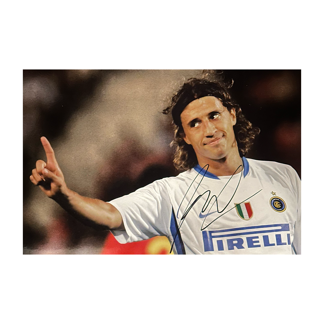 Hern‡n Crespo Signed Inter Milan 12x8 Image 1