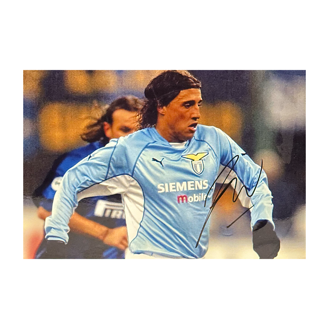 Hern‡n Crespo Signed Lazio 12x8 Image 1