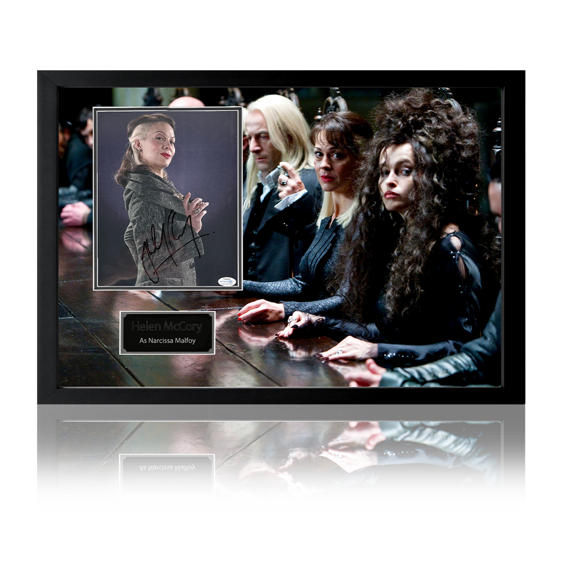 Helen McCrory Signed Narcissa Malfoy Harry Potter Iconic Frame (ACOA)