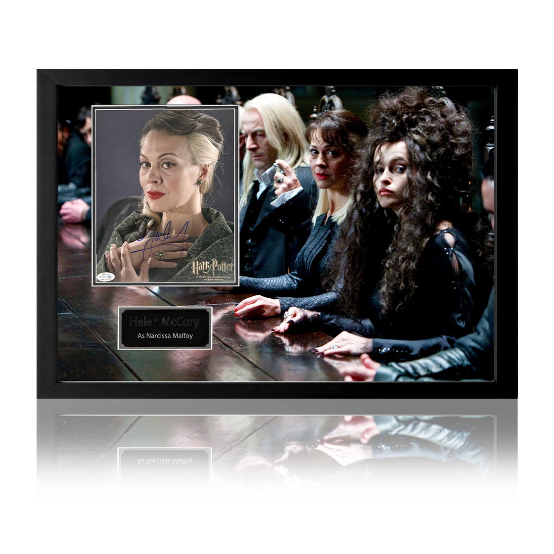 Helen McCrory Signed Narcissa Malfoy Iconic Frame (ACOA)