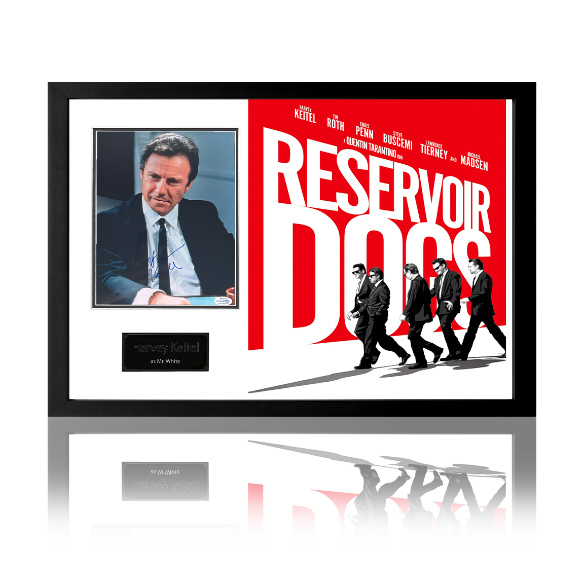 Harvey Keitel Signed Mr White Reservoir Dogs Display (ACOA) The Fan