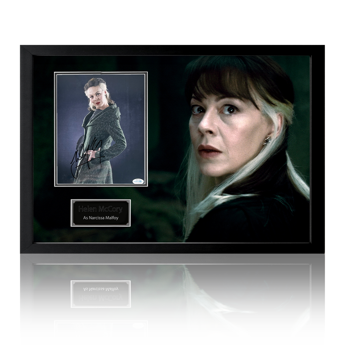 Helen McCrory Signed Narcissa Malfoy Iconic Frame (ACOA)