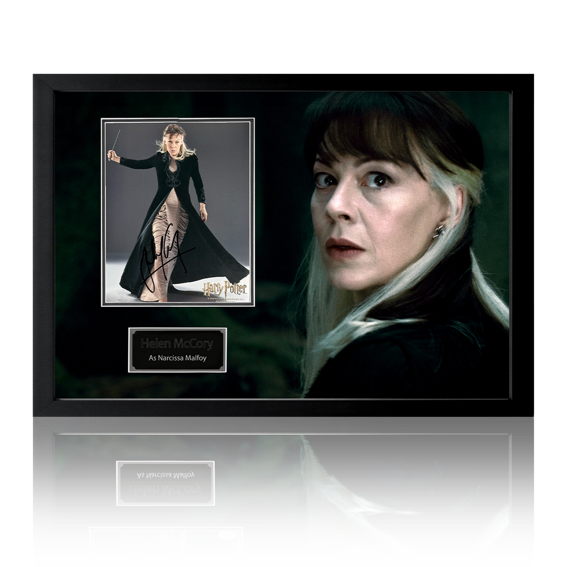 Helen McCrory Signed Narcissa Malfoy Iconic Frame (ACOA)