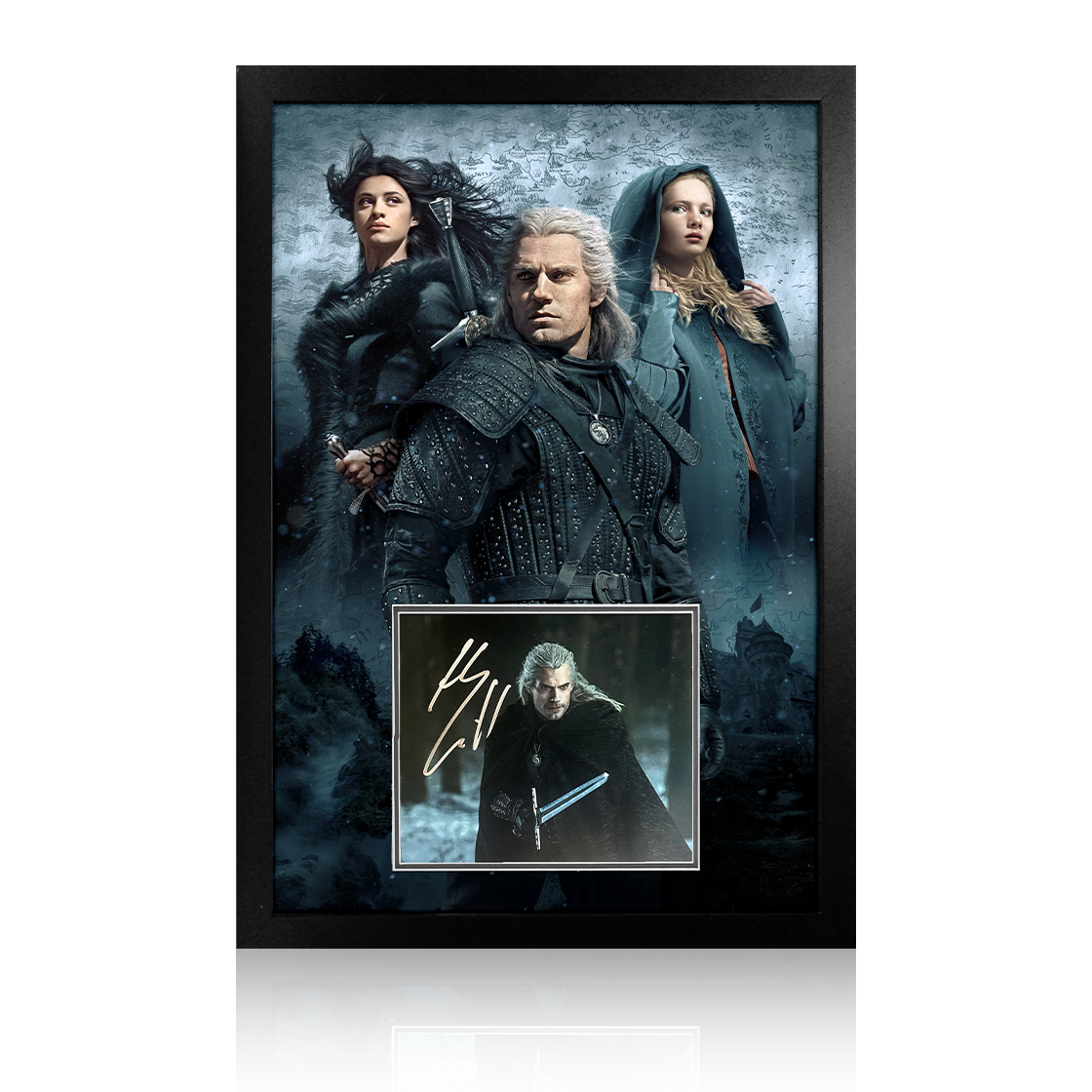 Henry Cavill The Witcher Signed Iconic Frame