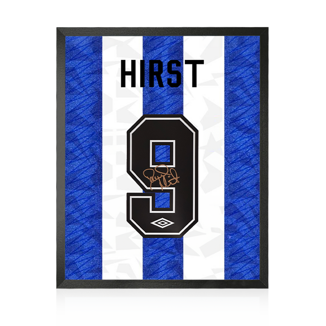 Weekly Auction: David Hirst Signed Sheffield Wednesday Shirt Compact Display