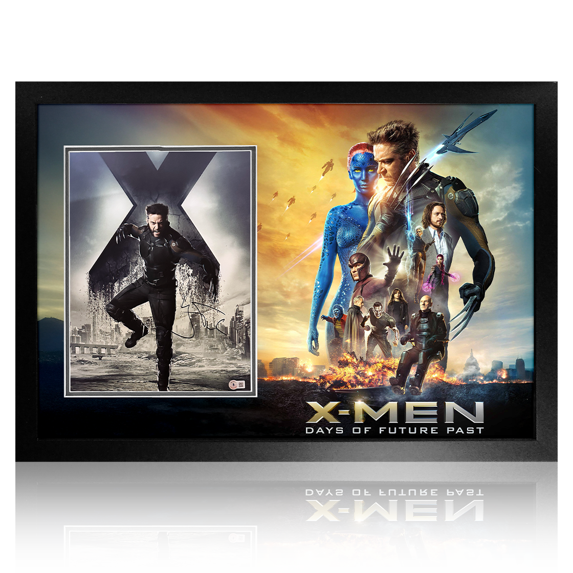 Hugh Jackman Signed X-Men: Days of Future Past Image Premium Frame (Beckett)