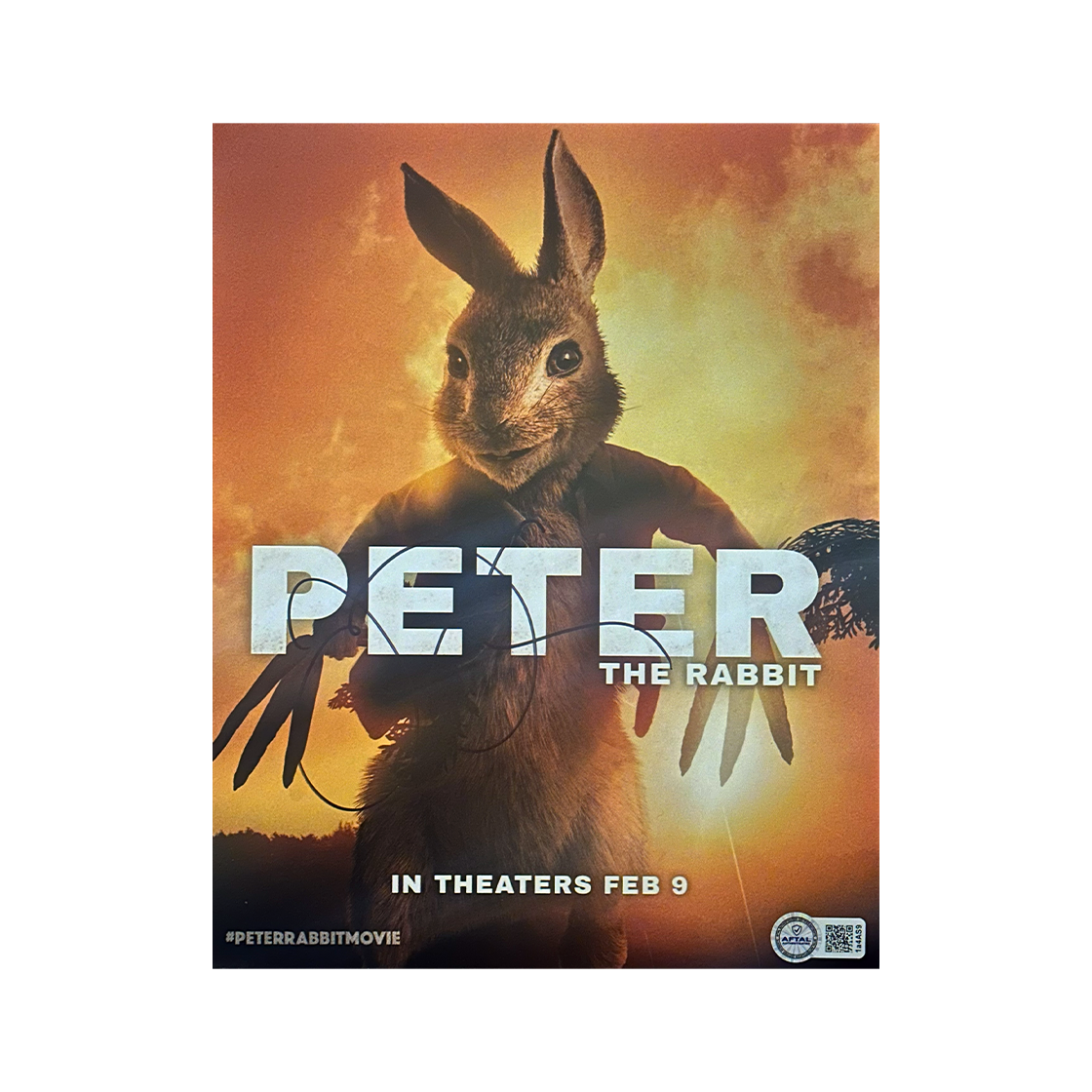 James Corden Signed Peter The Rabbit 10x8 Image 1 (AFTAL Authenticated)