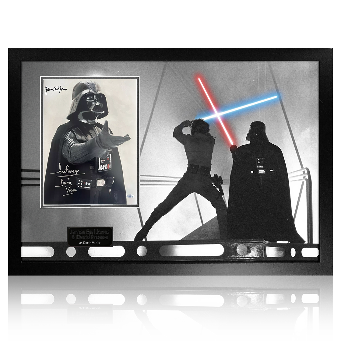 James Earl Jones & Dave Prowse Signed Darth Vader Premium Frame #2