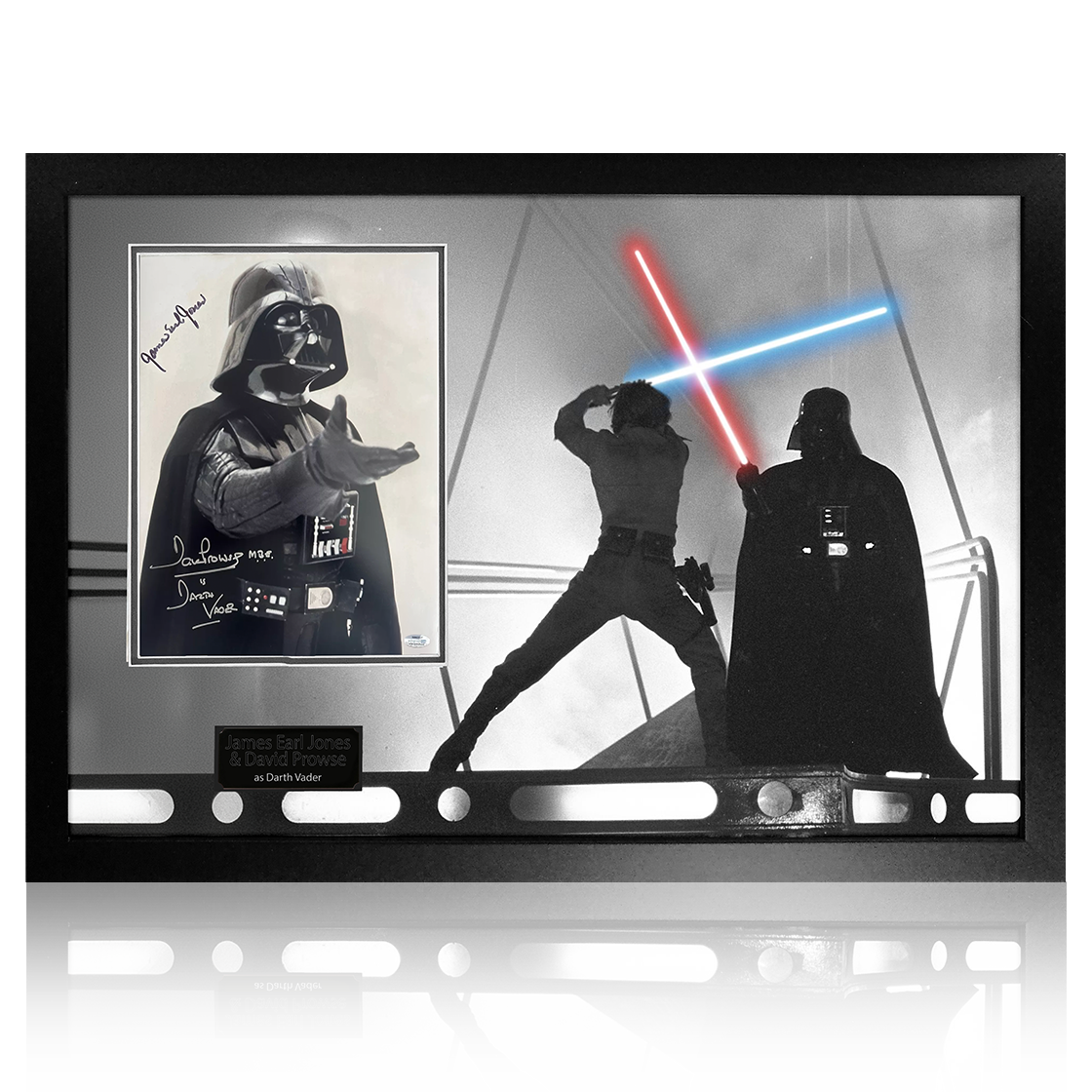 James Earl Jones & Dave Prowse Signed Darth Vader Premium Frame #4