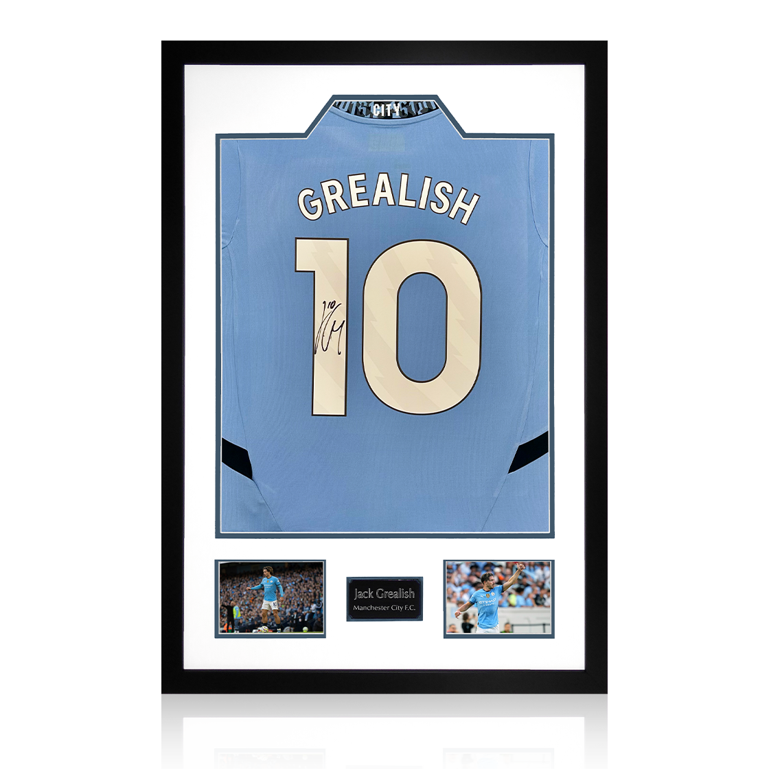 Jack Grealish Signed Manchester City 24/25 Shirt Premium Frame