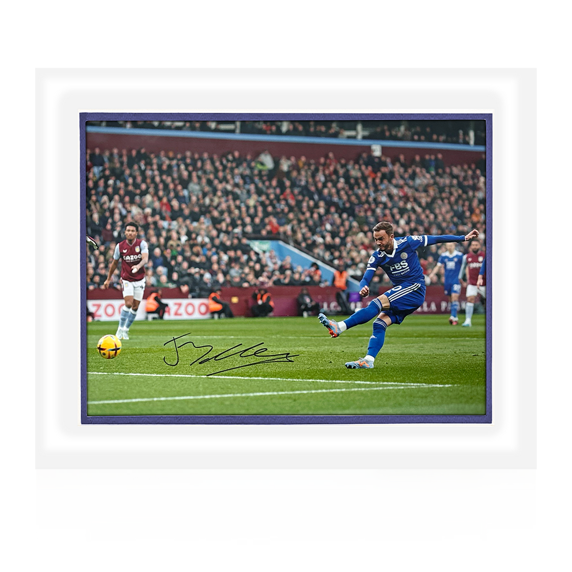 James Maddison Signed Leicester City Mount