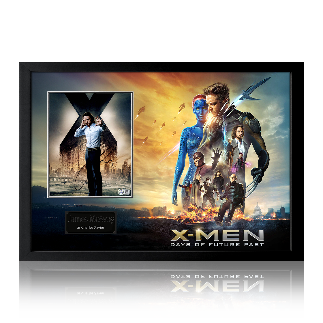 James McAvoy Signed X-Men: Days of Future Past Image Iconic Frame (AFTAL Authentication)