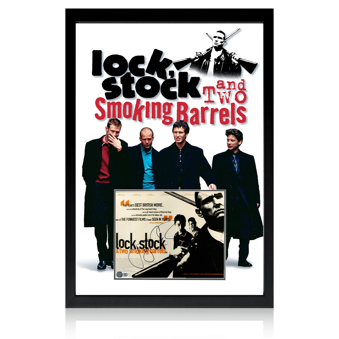 Jason Statham & Guy Richie Signed Lock, Stock and Two Smoking Barrels Image Iconic Frame (AFTAL Authentication)