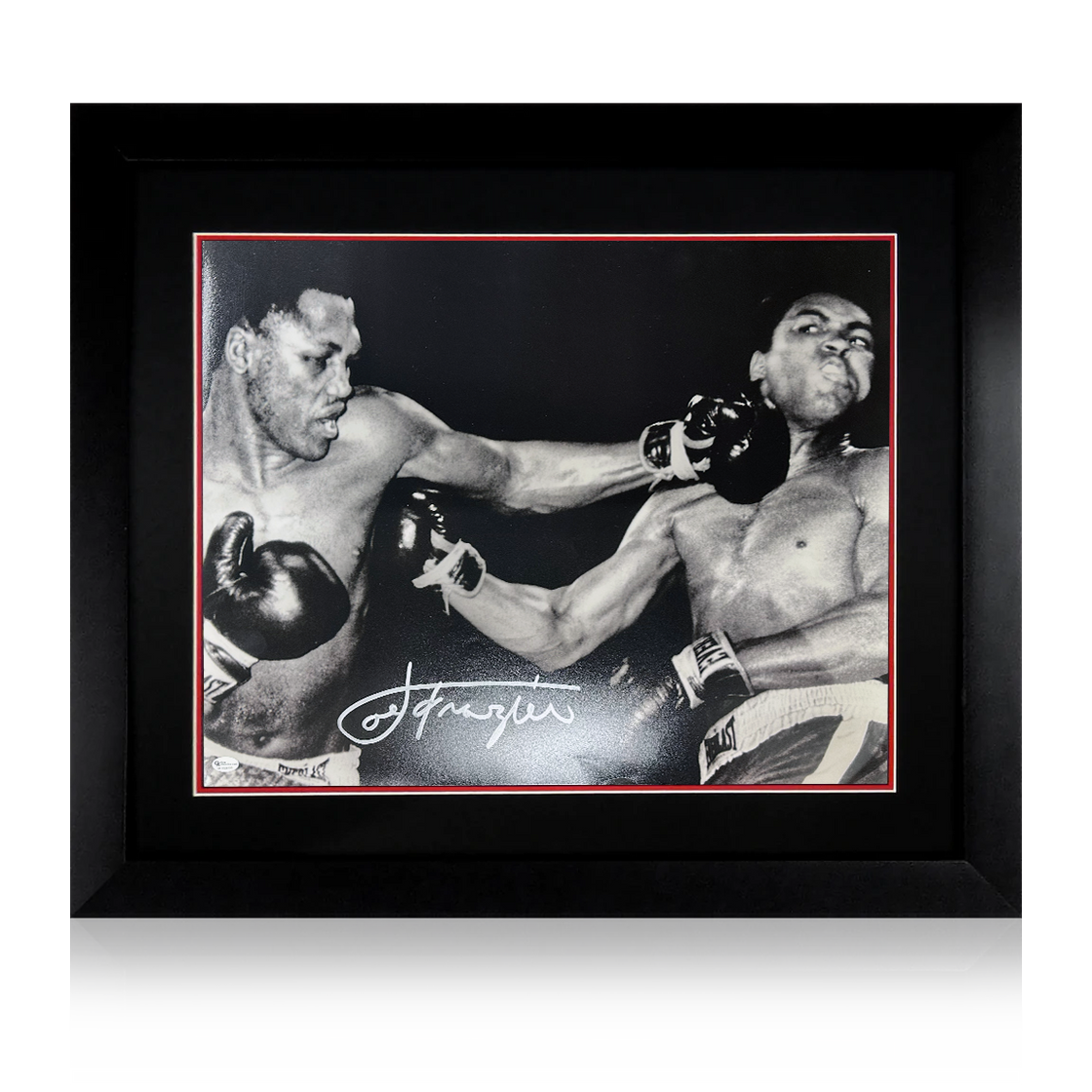 Joe Frazier Signed Deluxe Mount Display