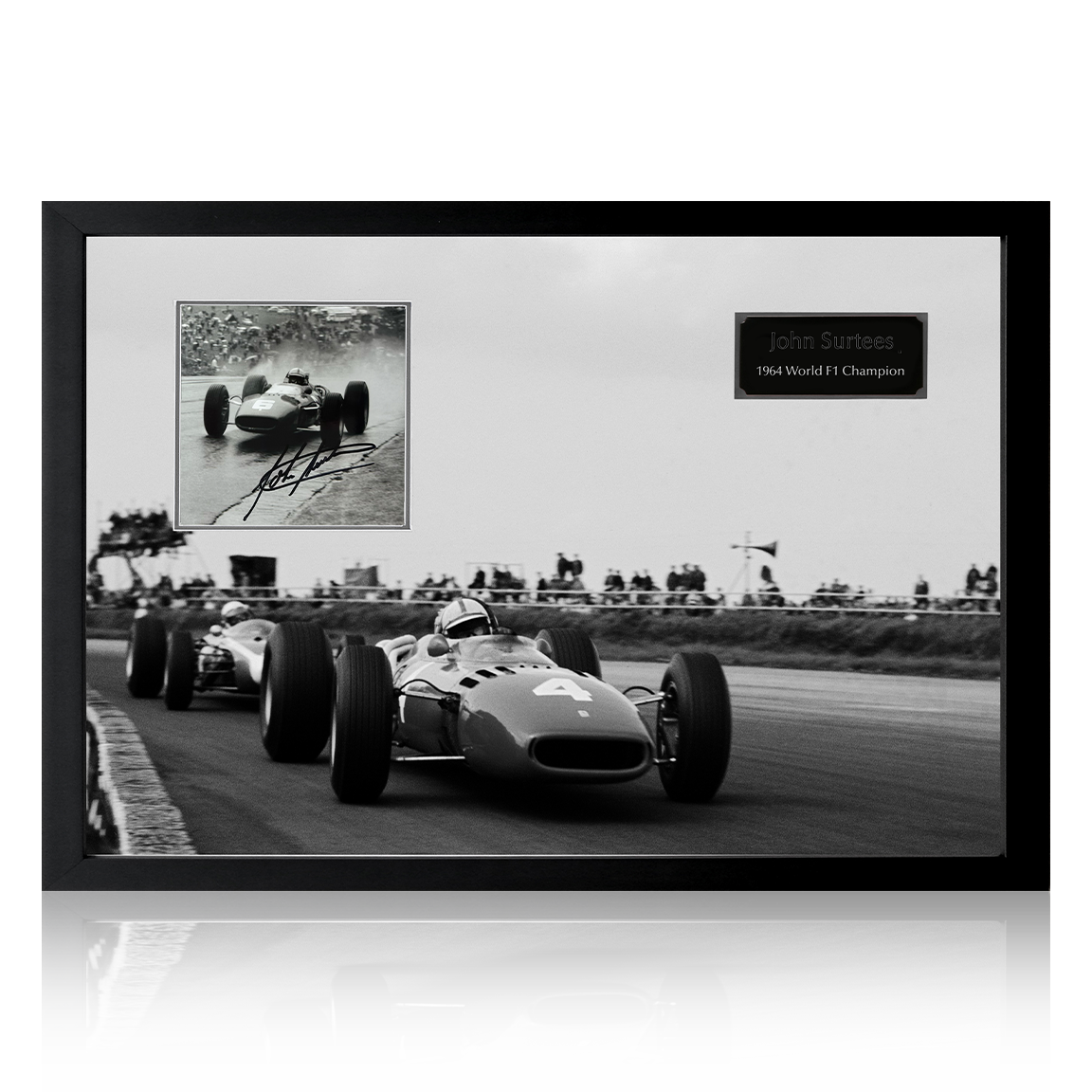 John Surtees F1 World Champion Ferrari Iconic Frame – The Fan Cave ...