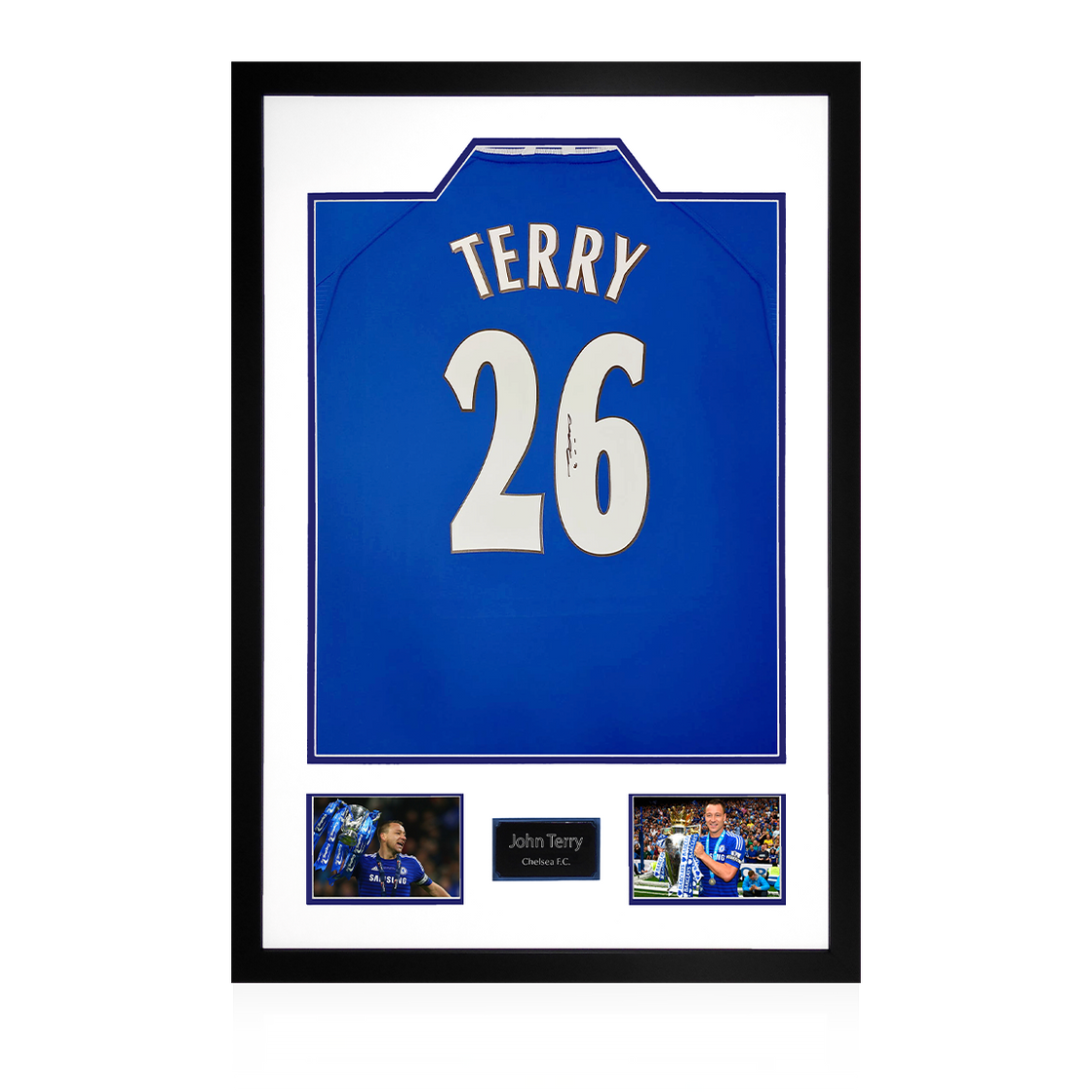 John Terry Signed Chelsea Shirt Display