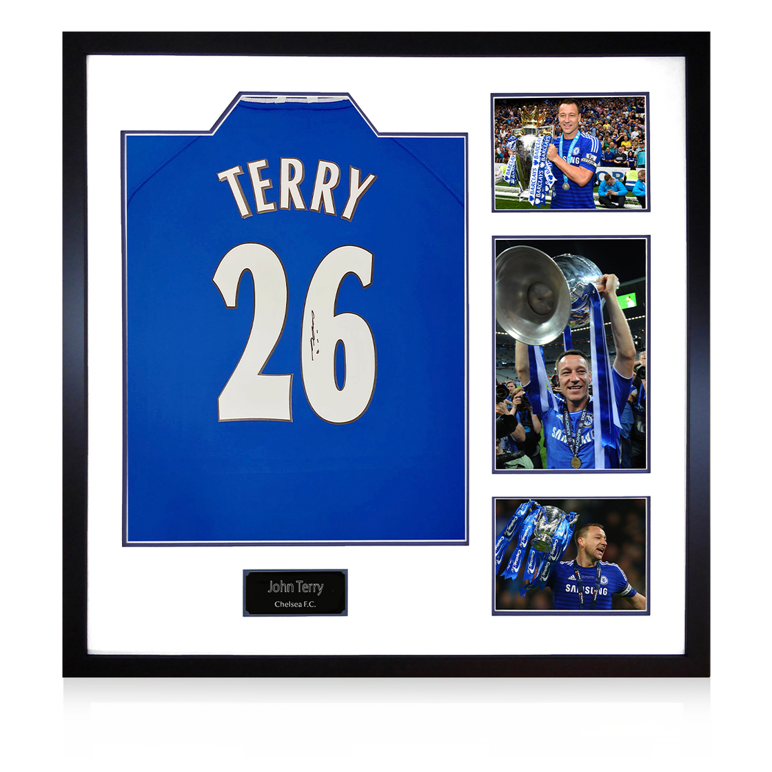 John Terry Signed Chelsea Shirt Large Display