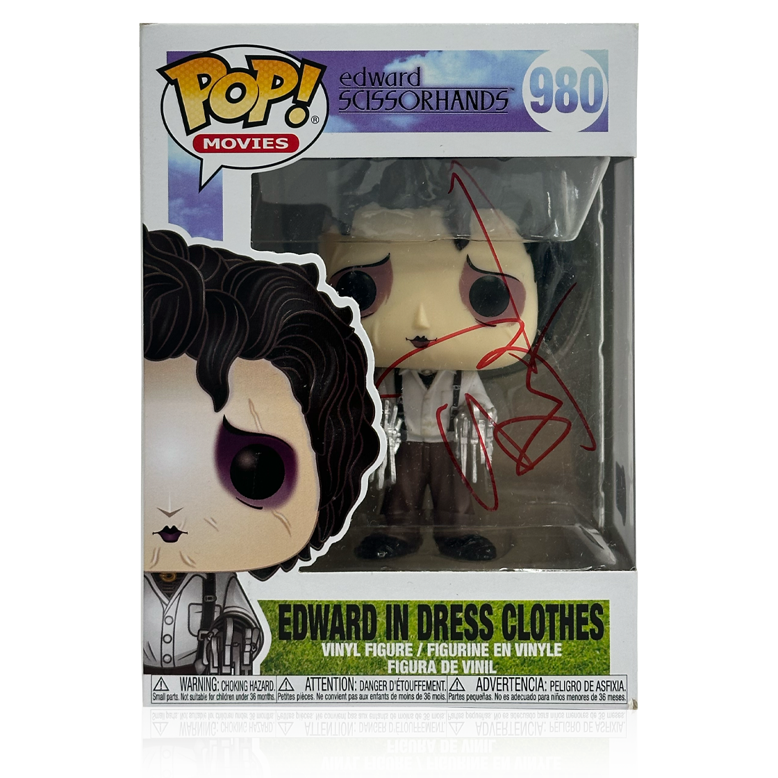 Johnny Depp Signed Edward Scissorhands Funko Pop! #3 (AFTAL Authenticated)