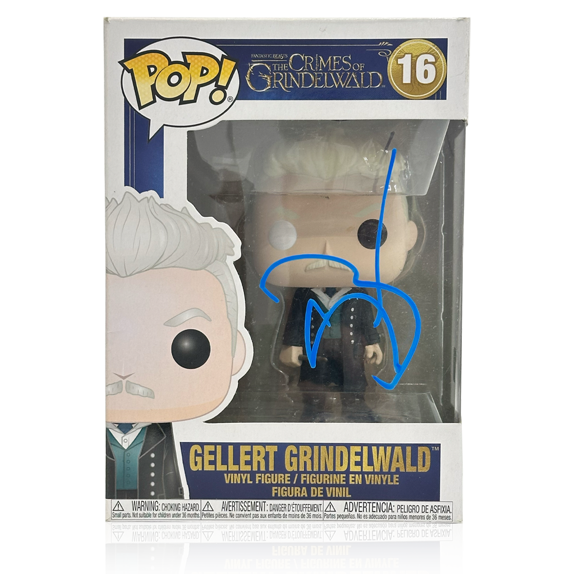 Johnny Depp Signed Grindelwald Funko Pop! #1 (AFTAL Authenticated)