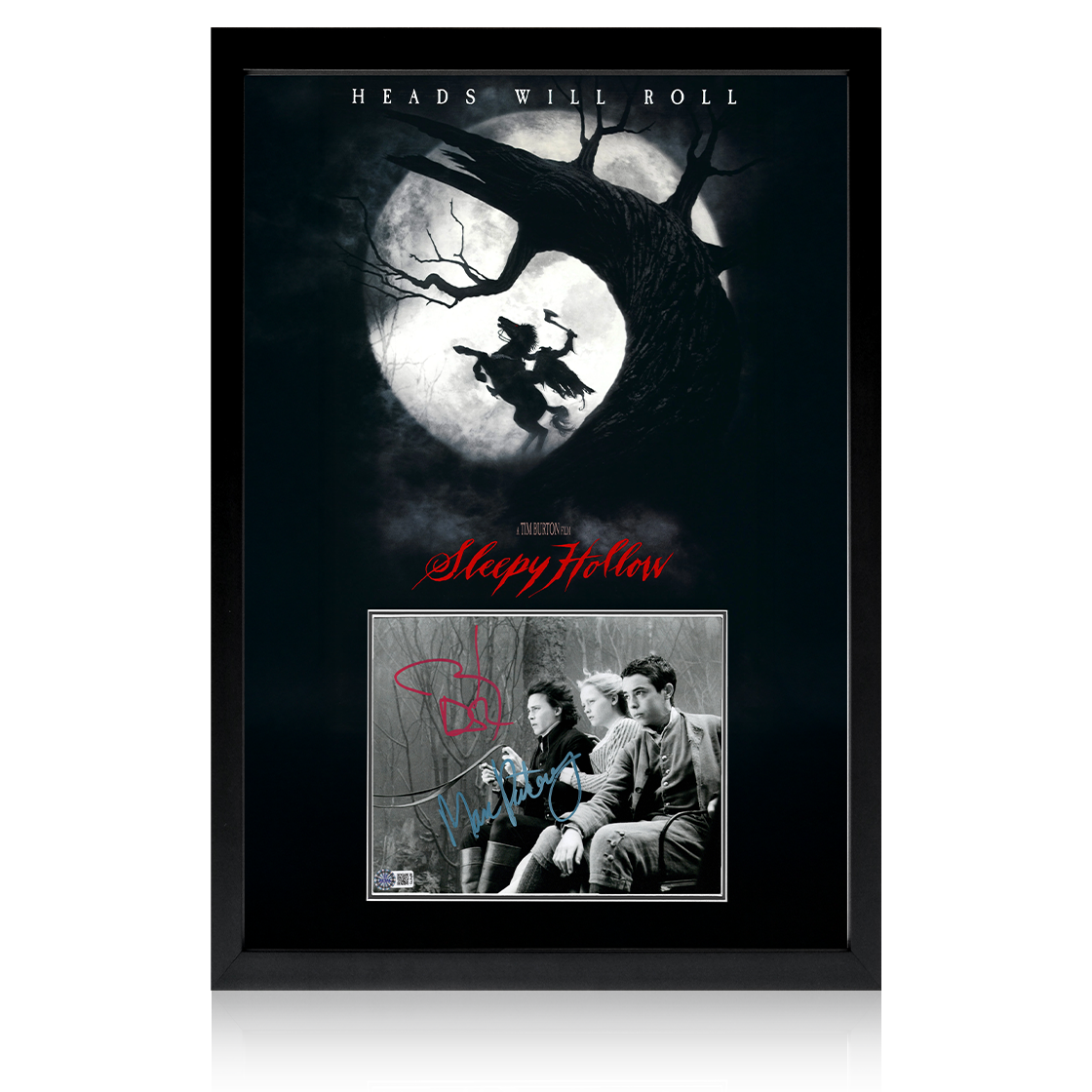 Johnny Depp & Marc Pickering Signed Sleepy Hollow Image Iconic Frame (AFTAL Authentication)