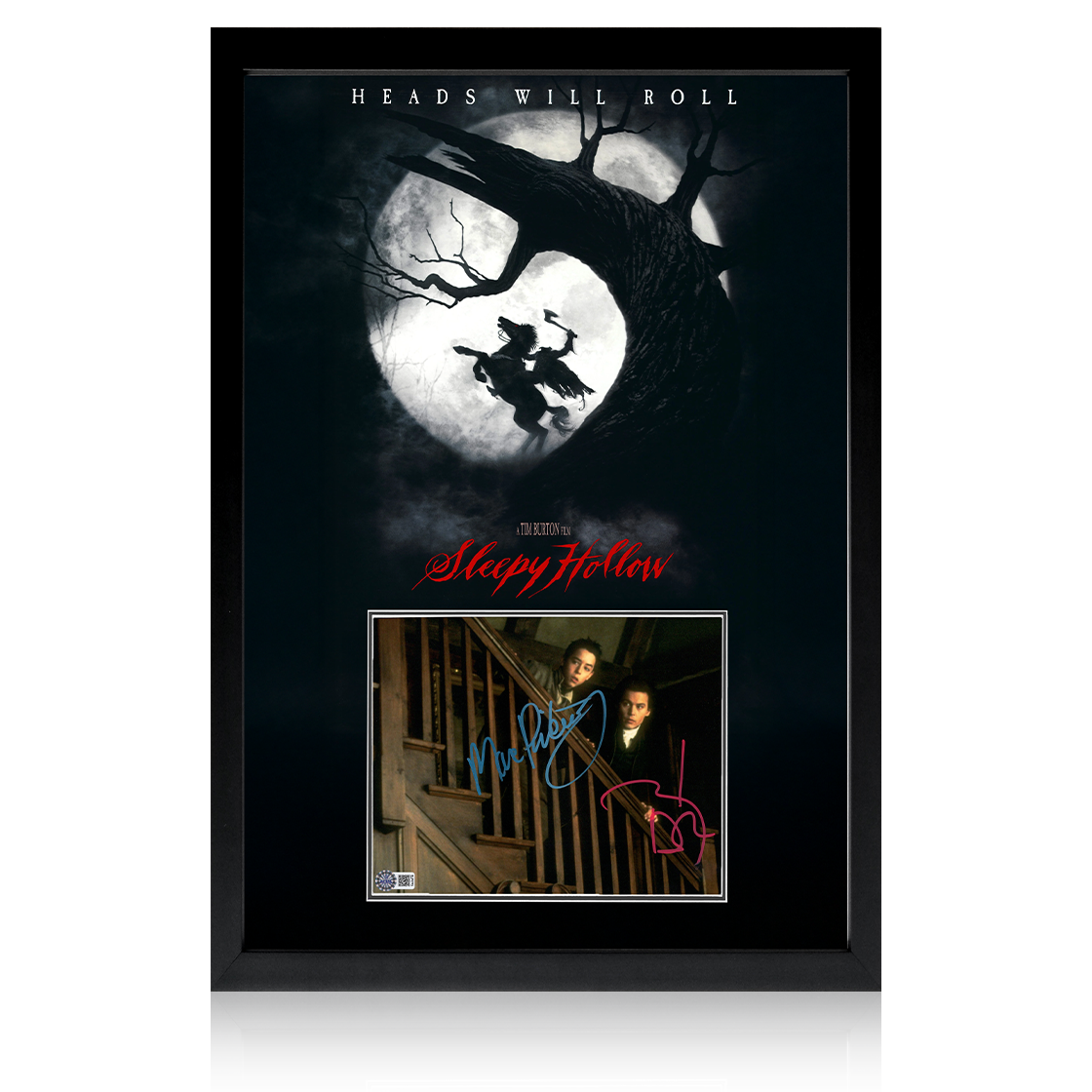 Johnny Depp & Marc Pickering Signed Sleepy Hollow Image Iconic Frame (AFTAL Authentication)