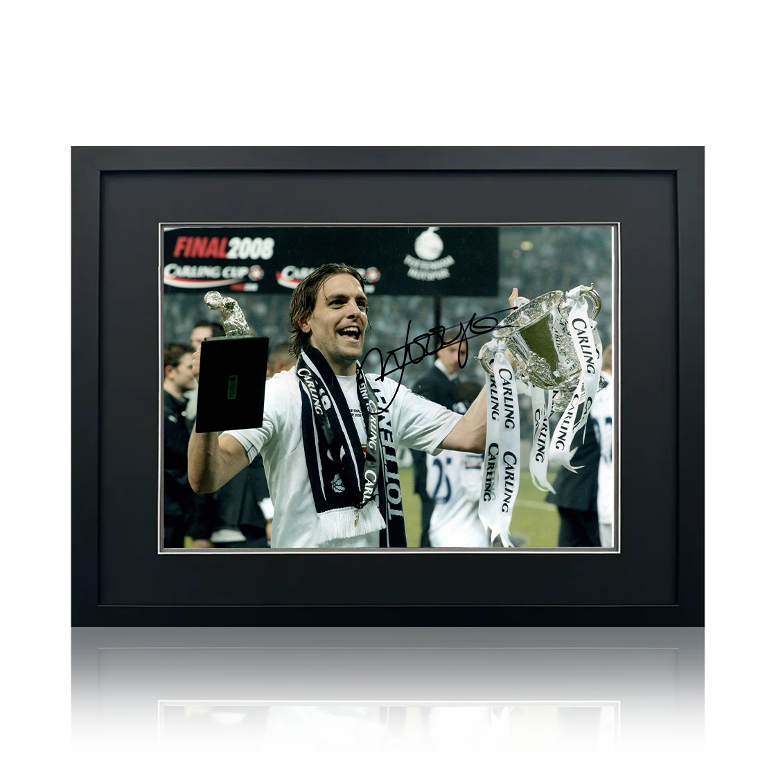 Jonathan Woodgate Signed Tottenham Hotspur Image Compact Frame