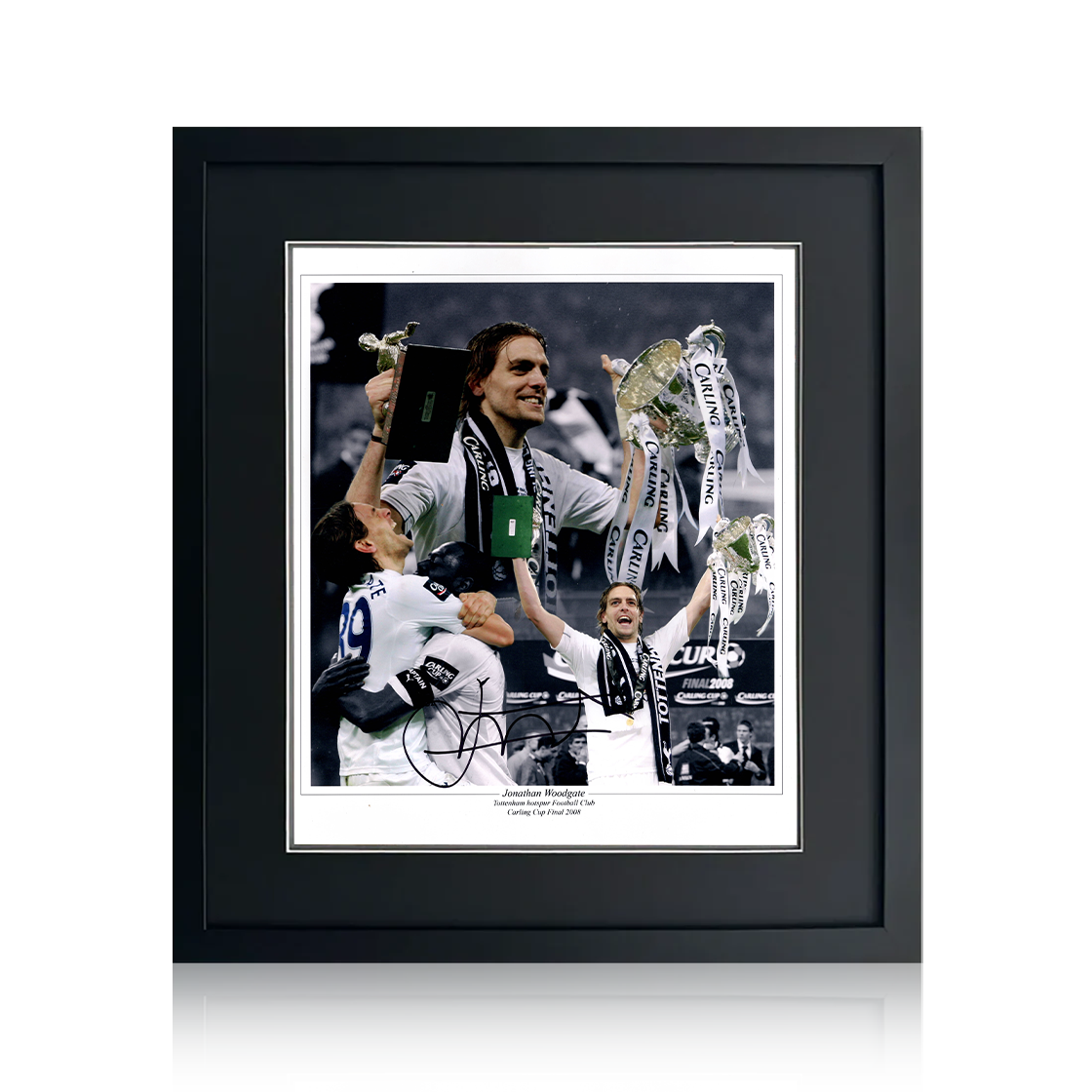 Jonathan Woodgate Signed Tottenham Hotspur Image Compact Frame