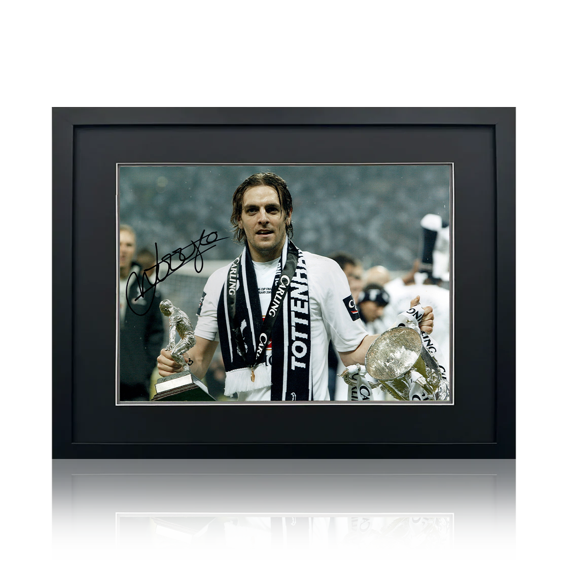 Jonathan Woodgate Signed Tottenham Hotspur Image Compact Frame