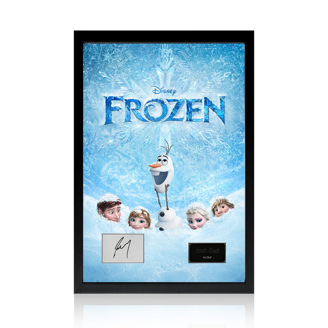 Josh Gad Signed Frozen Iconic Frame