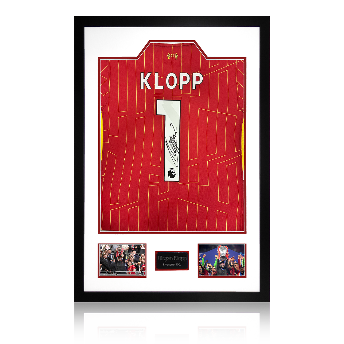 Jürgen Klopp Signed Liverpool Shirt Premium Frame (AFTAL Authentication)