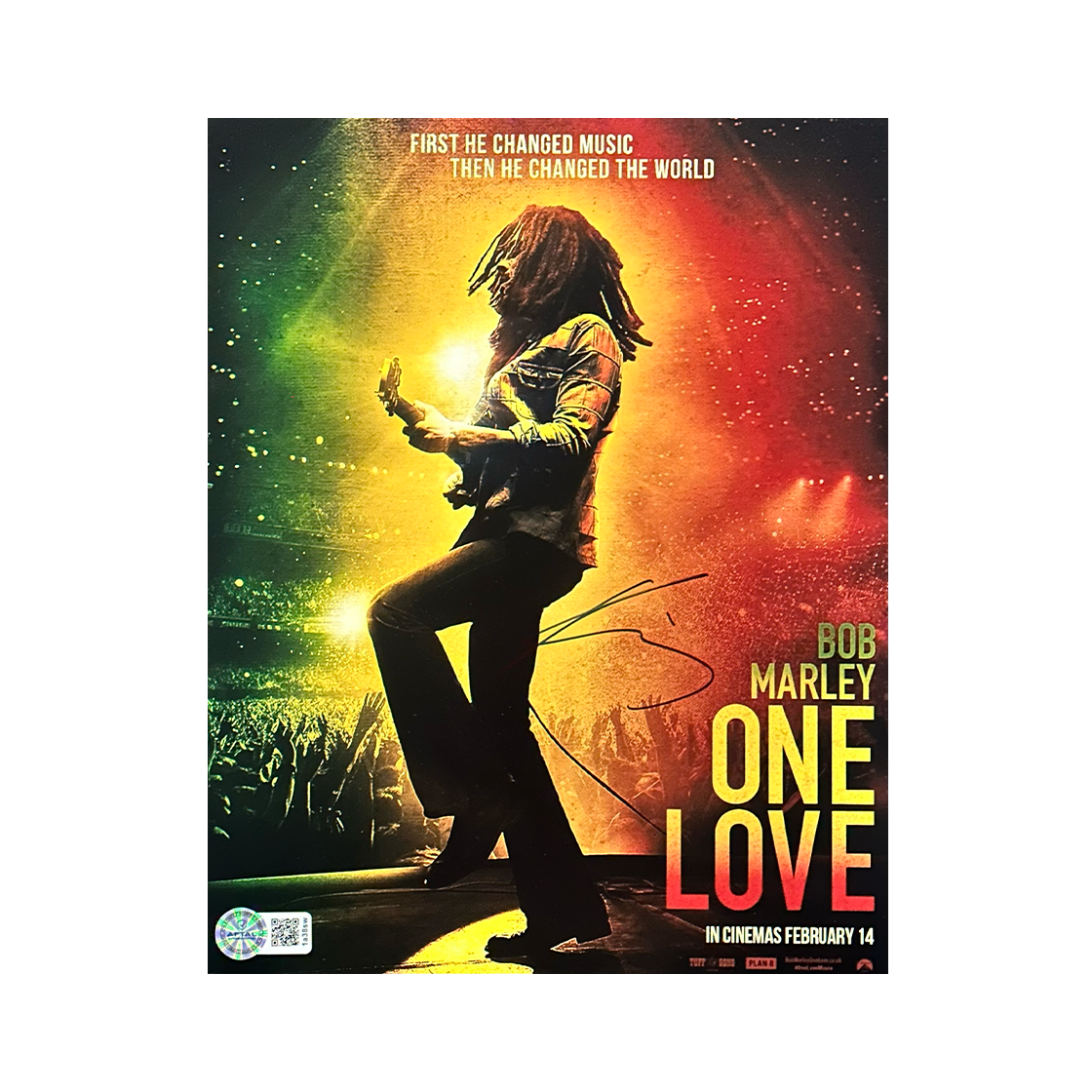 Kingsley Ben-Adir Signed Bob Marley: One Love 10x8 Image (AFTAL Authenticated)