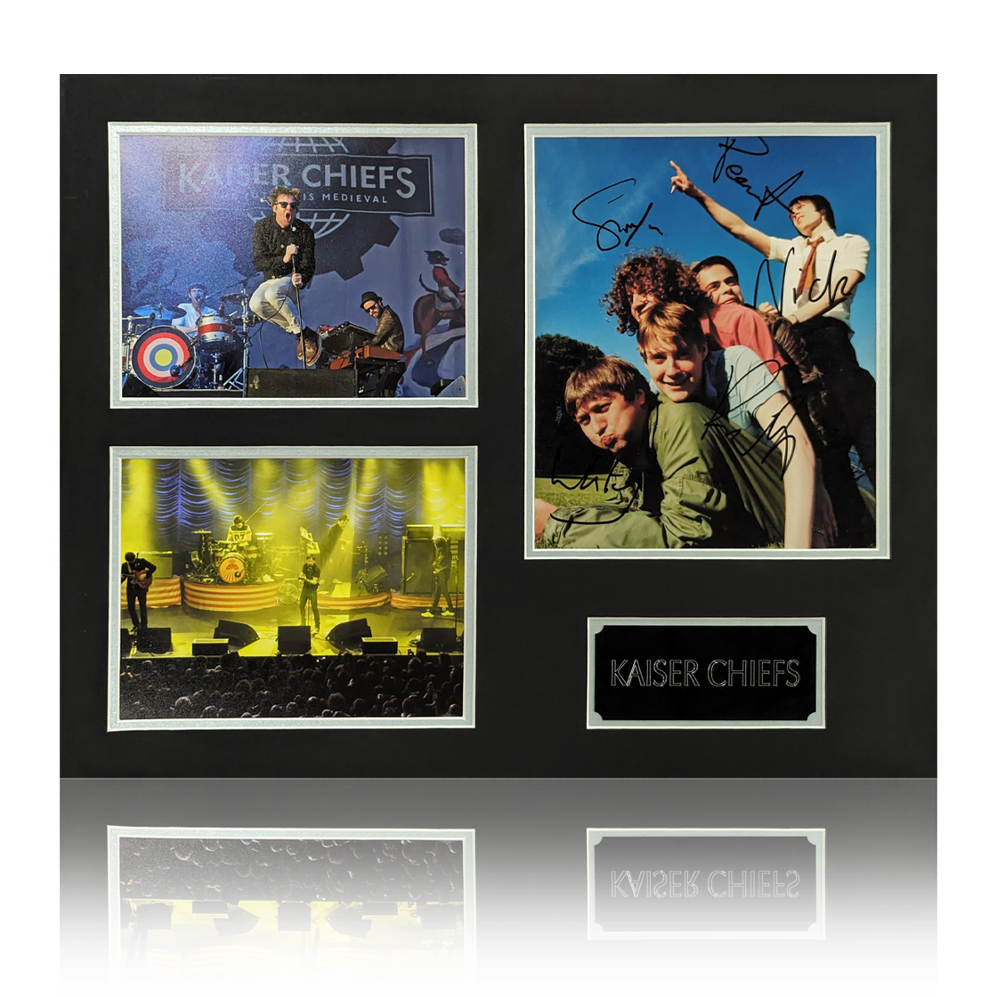 Kaiser Chiefs Band Signed Image Deluxe Mount