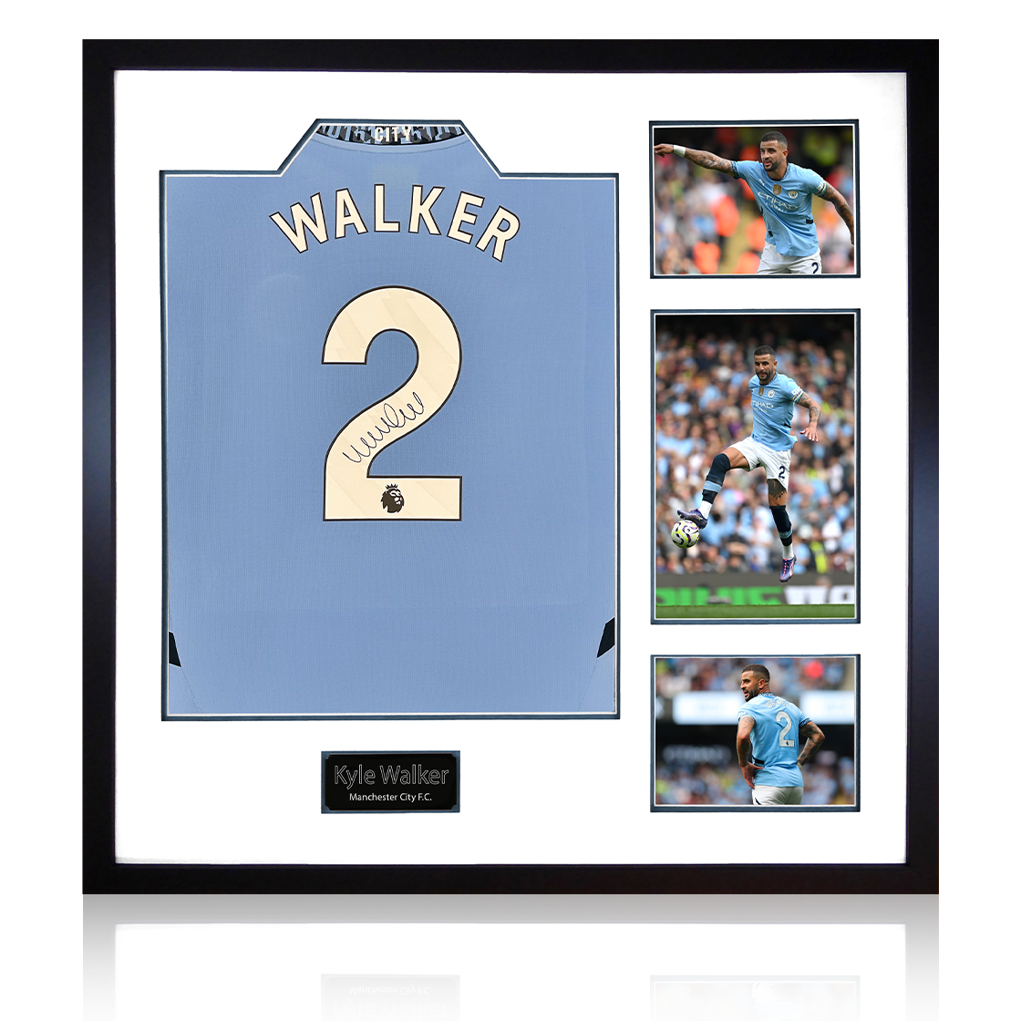 Kyle Walker Signed Manchester City 24/25 Shirt Elite Frame