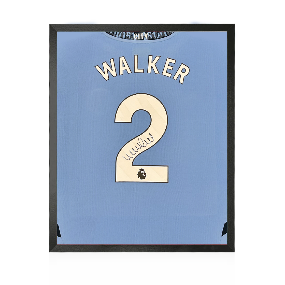 Kyle Walker Signed Manchester City 24/25 Shirt Compact Frame