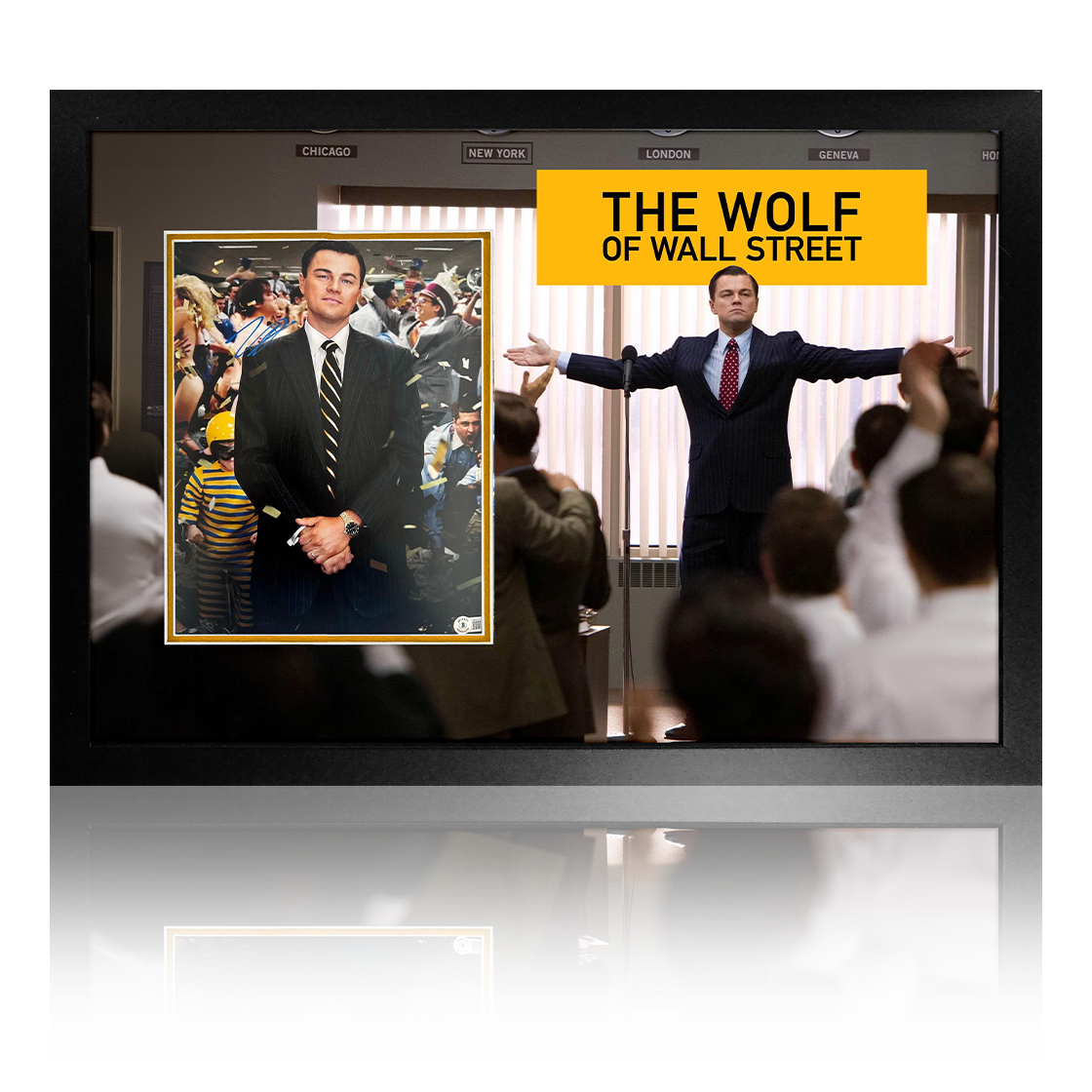 Leonardo DiCaprio Signed The Wolf of Wall Street Premium Frame (Beckett)