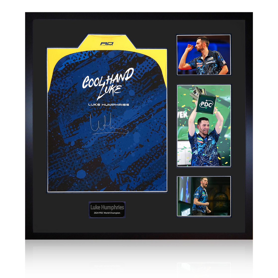 Luke Humphries Signed Shirt Elite Frame