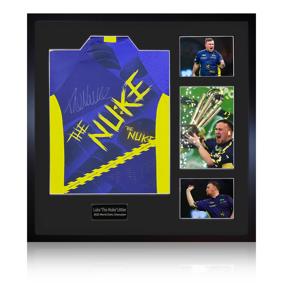 Luke Littler Signed 2025 Shirt Elite Frame